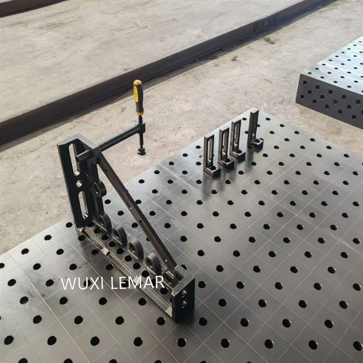 Nitrided Welding Fixture Table With Clamps Nitrided Welding Fixture Table With Clamps